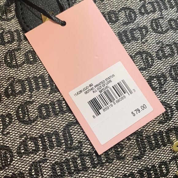 💋✨ Juicy Couture “All Out Of Love” Logo Satchel — GLAM & NWT 🖤🌟 - Picture 5 of 6